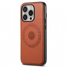 Kryt iPhone 16 Pro Max Magnetická Imitace Kůže Denior