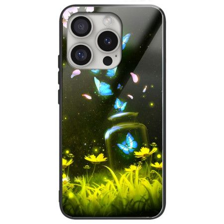 Kryt iPhone 16 Pro Max Motýli Z Tvrzeného Skla V Láhvi