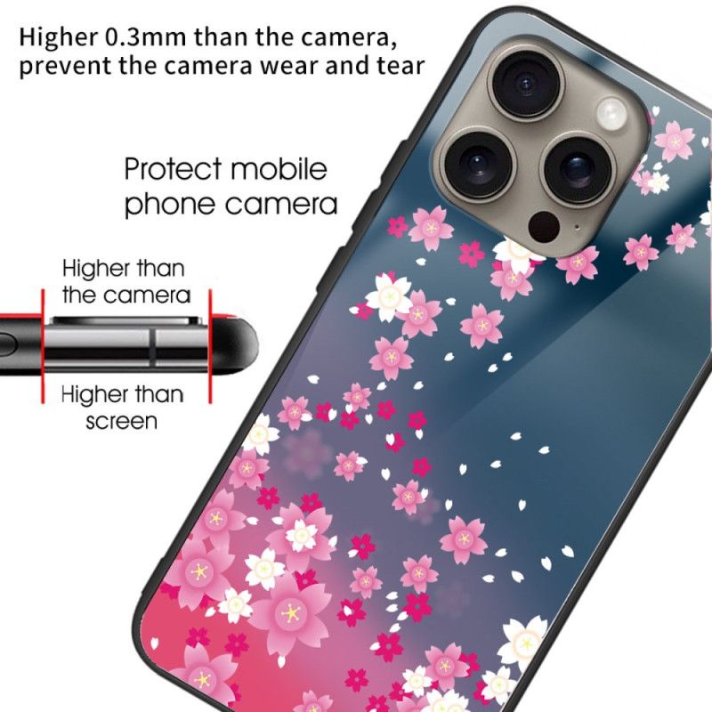 Kryt iPhone 16 Pro Max Tvrzené Sklo Rain Of Hearts