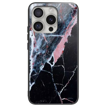 Kryt iPhone 16 Pro Max Tvrzené Sklo Z Černého Mramoru