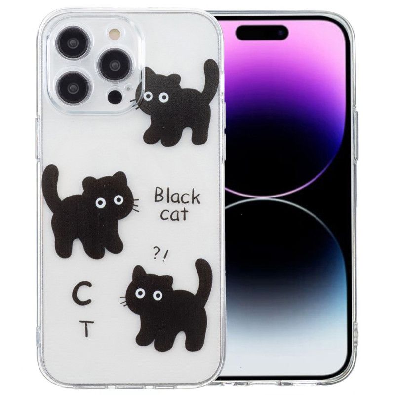 Kryt iPhone 16 Pro Max Černé Kočky