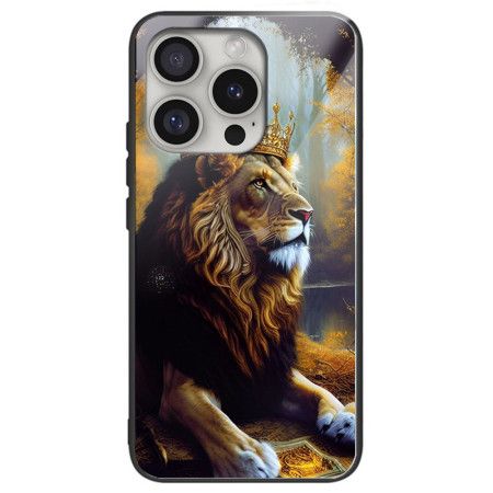Kryt Na iPhone 16 Pro Max Tvrzené Sklo Lví Král