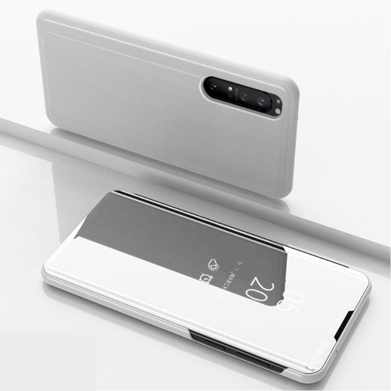 Kryt Na Sony Xperia 1 II Flipové Pouzdro Zrcadlový Efekt