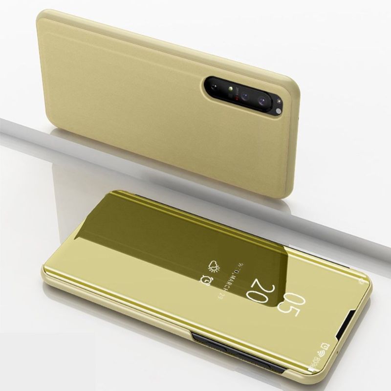 Kryt Na Sony Xperia 1 II Flipové Pouzdro Zrcadlový Efekt