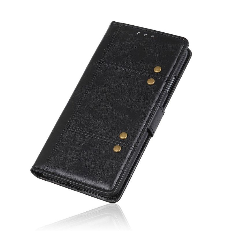 Pouzdra Na Sony Xperia 1 II Flipové Pouzdro Prémiové S Nýty