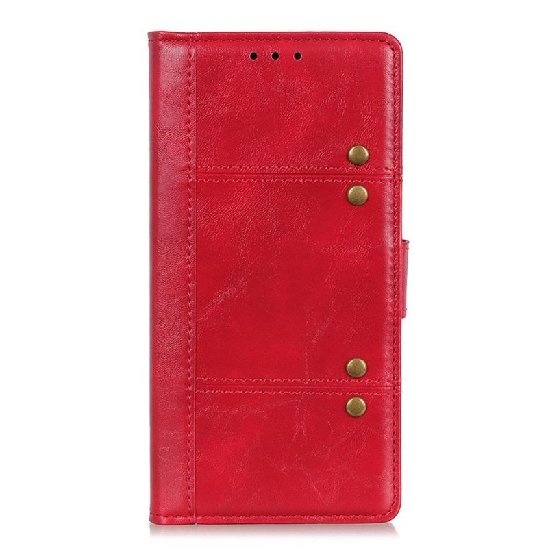 Pouzdra Na Sony Xperia 1 II Flipové Pouzdro Prémiové S Nýty