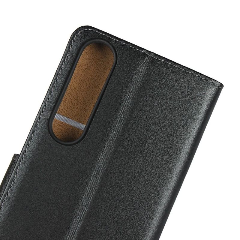 Pouzdra Na Sony Xperia 1 II Peněženkové Pouzdro Flipové Pouzdro Peněženka Z Umělé Kůže - Černá