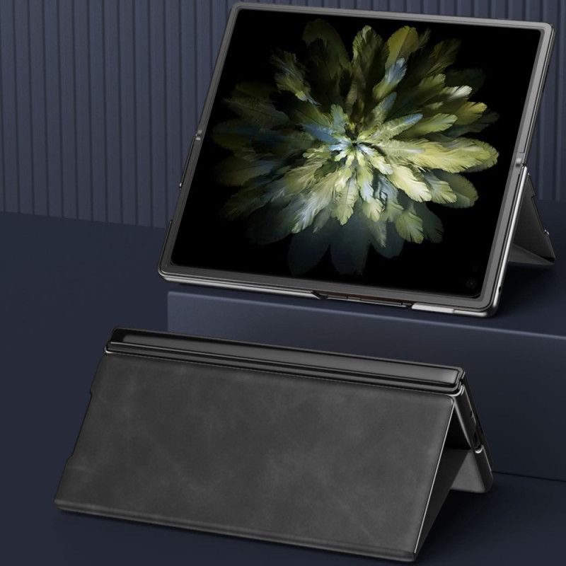 Kožené Pouzdro Folio Oppo Find N3 Klasická Kůže Nappa