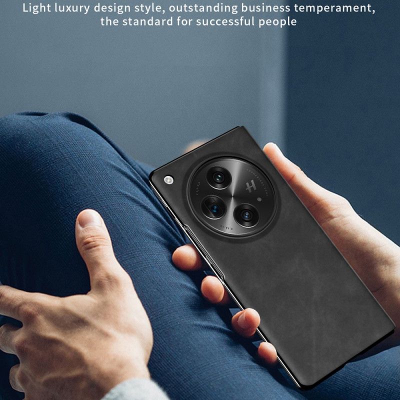 Kožené Pouzdro Folio Oppo Find N3 Klasická Kůže Nappa