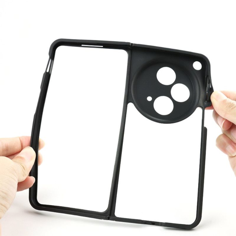 Kryt Na Oppo Find N3 Průhledný S Černým Okrajem