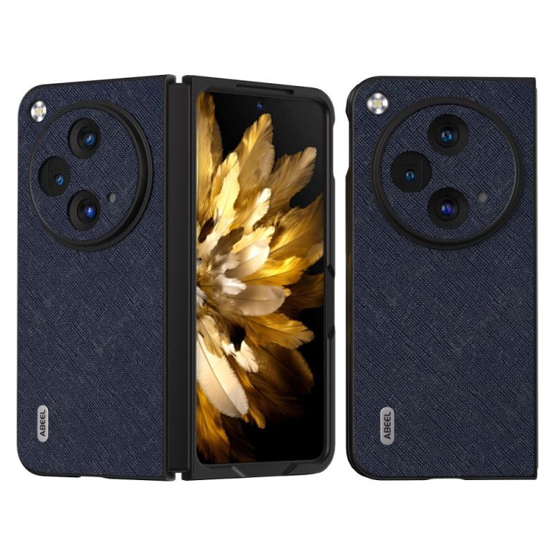 Kryt Oppo Find N3 Originální Tkaná Kůže Abeel