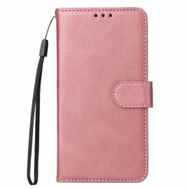 Flipové Pouzdro Na Honor 90 Lite Na Lana Obyčejný S Popruhem