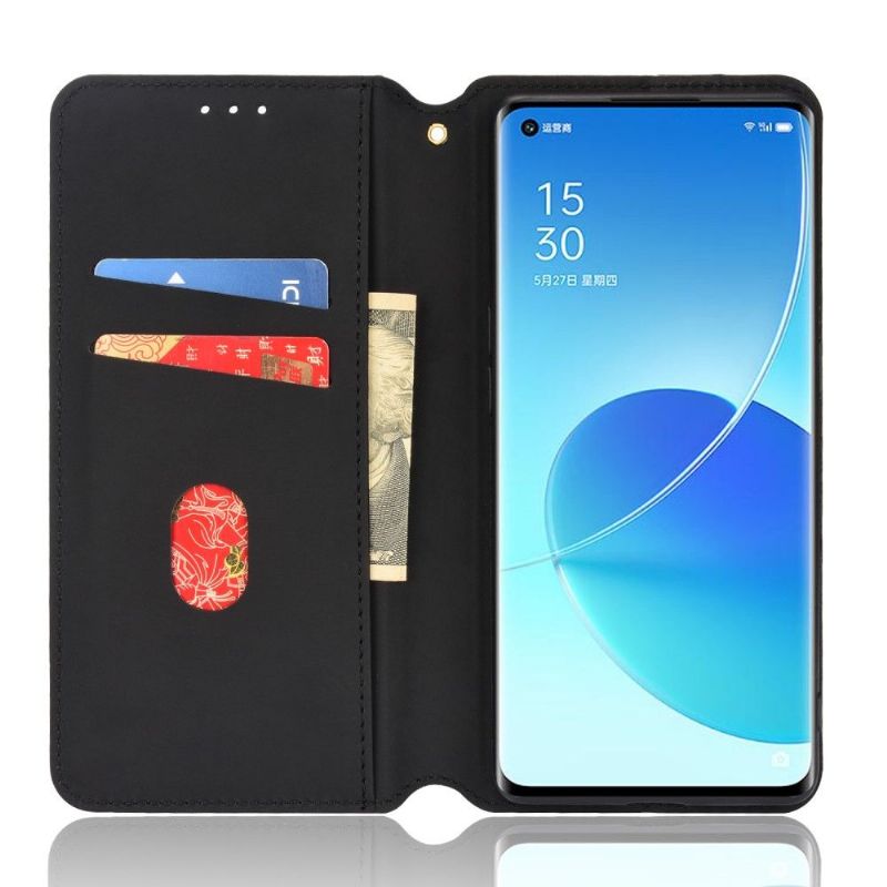 Flipové Pouzdro Na Oppo Reno 6 Pro 5G Kožené Pouzdro Návrh Geometrie