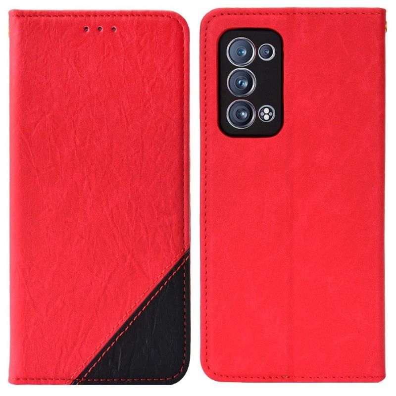 Flipové Pouzdro Na Oppo Reno 6 Pro 5G Kožené Pouzdro Retro Umělá Kůže