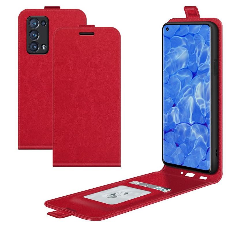 Flipové Pouzdro Na Oppo Reno 6 Pro 5G Kožené Pouzdro Vertikální Umělá Kůže