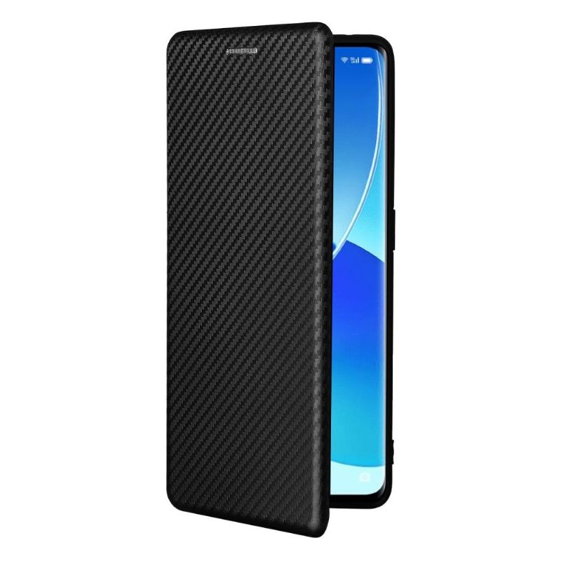 Flipové Pouzdro Na Oppo Reno 6 Pro 5G Koženka Z Uhlíkových Vláken