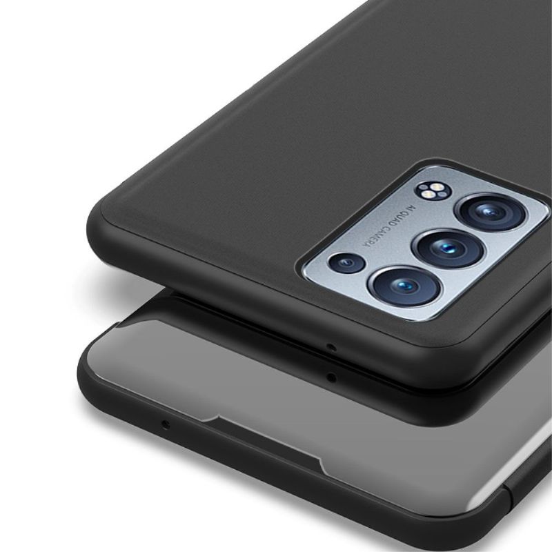Kryt Na Oppo Reno 6 Pro 5G Flipové Pouzdro Zrcadlový Efekt