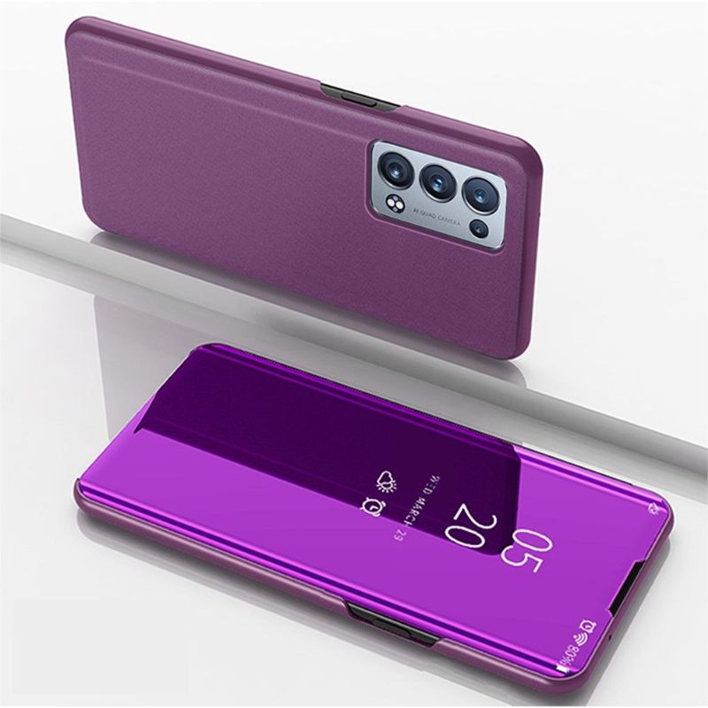 Kryt Na Oppo Reno 6 Pro 5G Flipové Pouzdro Zrcadlový Efekt