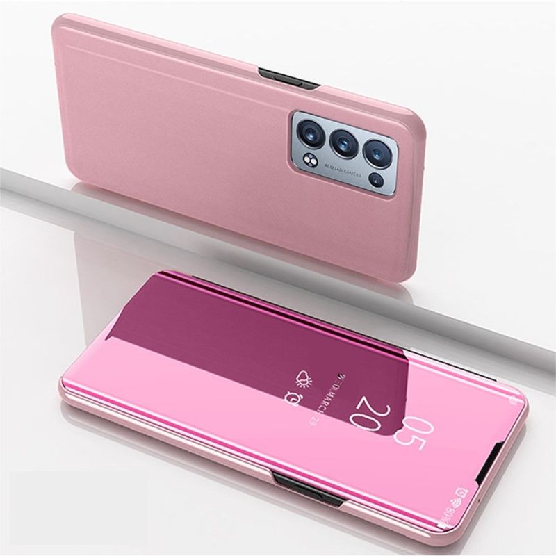 Kryt Na Oppo Reno 6 Pro 5G Flipové Pouzdro Zrcadlový Efekt