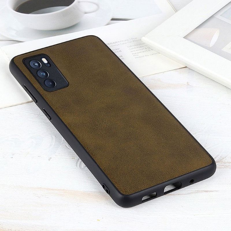 Kryt Na Oppo Reno 6 Pro 5G Vintage Umělý Kožený Jazz