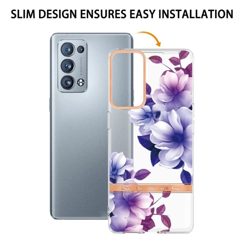 Kryty Na Mobil Na Oppo Reno 6 Pro 5G Květ Begonie