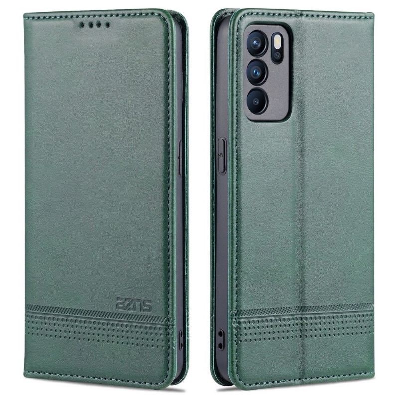 Pouzdra Na Oppo Reno 6 Pro 5G Peněženkové Pouzdro Umělá Kůže Azns