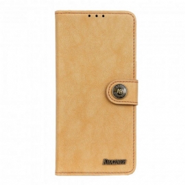 Flipové Pouzdro Na Xiaomi Redmi Note 10 5G Khazneh Retro Štípaná Kůže