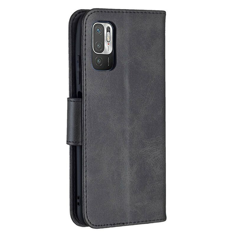 Flipové Pouzdro Na Xiaomi Redmi Note 10 5G Kožené Pouzdro Hladká Šikmá Klapka