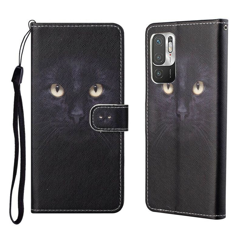 Flipové Pouzdro Na Xiaomi Redmi Note 10 5G Na Lana Strappy Leopard