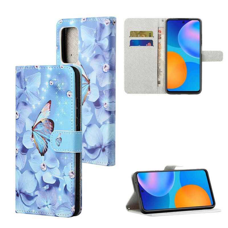 Flipové Pouzdro Na Xiaomi Redmi Note 10 5G Na Lana Tanga Butterflies