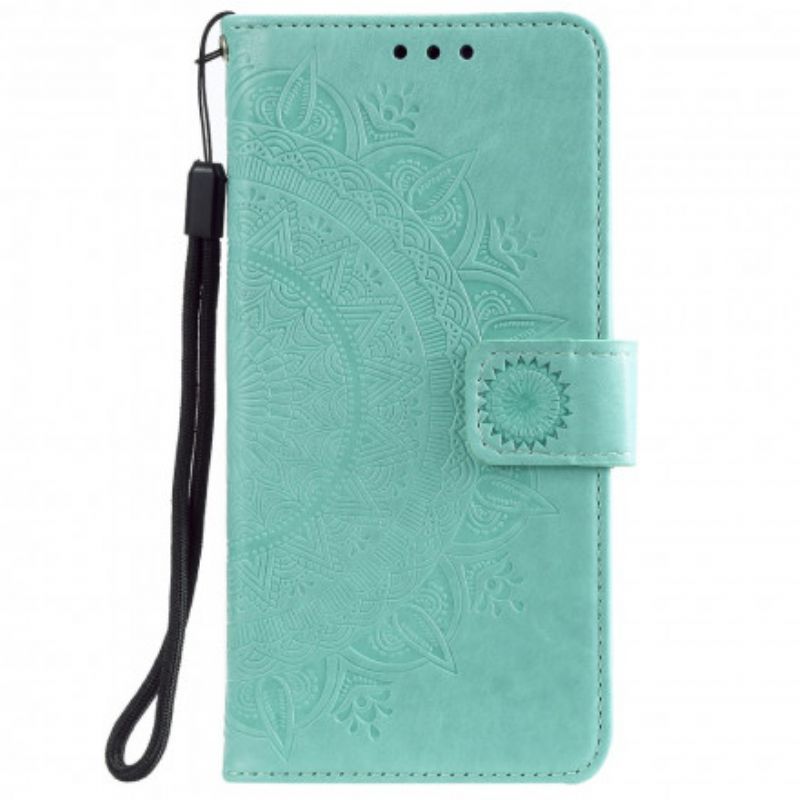 Flipové Pouzdro Na Xiaomi Redmi Note 10 5G Sluneční Mandala