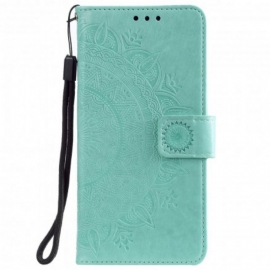 Flipové Pouzdro Na Xiaomi Redmi Note 10 5G Sluneční Mandala