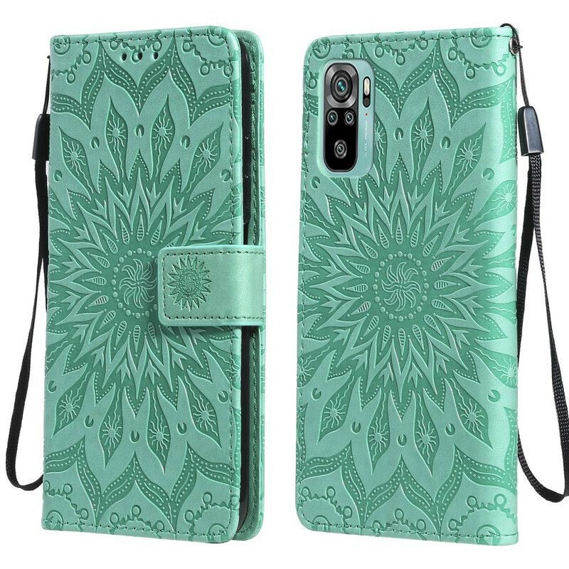 Flipové Pouzdro Na Xiaomi Redmi Note 10 5G Slunečnice