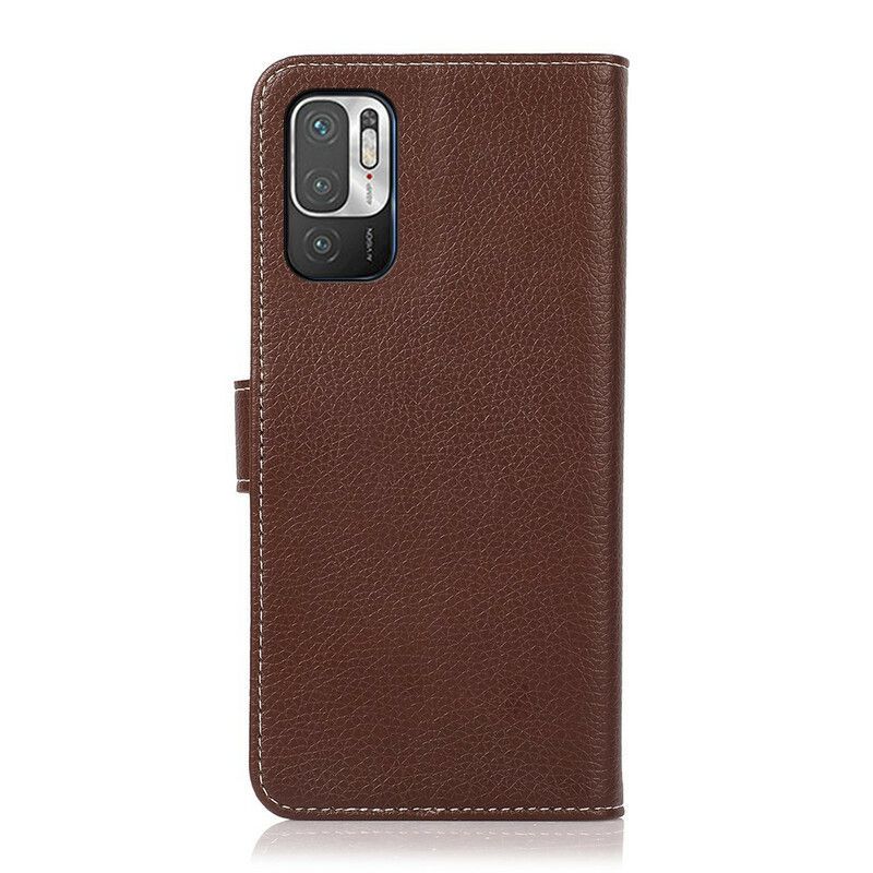 Flipové Pouzdro Na Xiaomi Redmi Note 10 5G Textura Liči