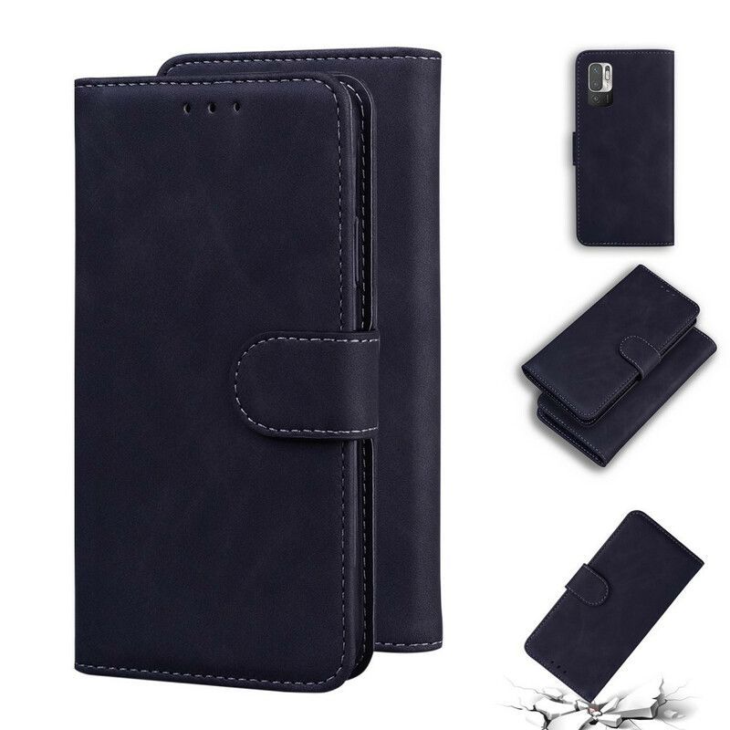 Flipové Pouzdro Na Xiaomi Redmi Note 10 5G Vintage Šití