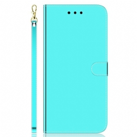 Kožené Pouzdro Na Xiaomi Redmi Note 10 5G Kryt Zrcadla
