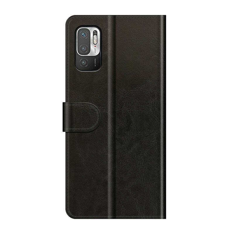 Kožené Pouzdro Na Xiaomi Redmi Note 10 5G Černobílý