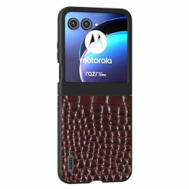 Kryt Na Motorola Razr 50 Krokodýlí Kůže Abeel
