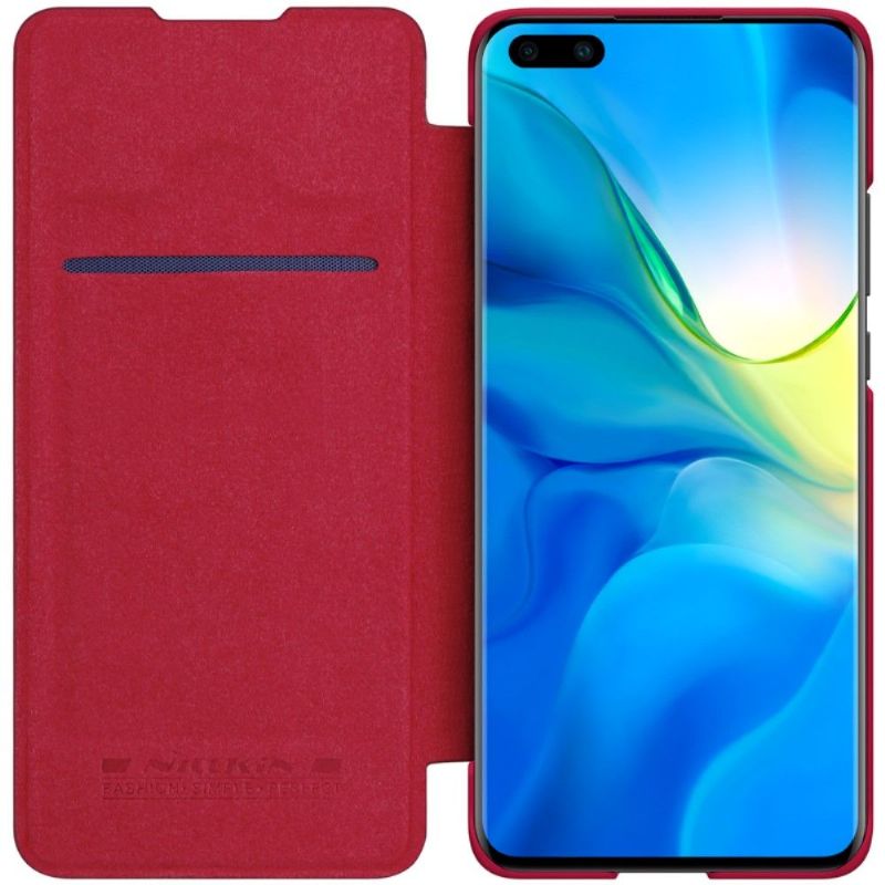 Flipové Pouzdro Na Huawei P40 Pro Imitace Kůže Řady Qin
