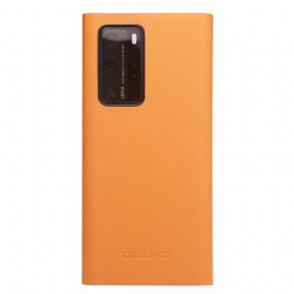 Flipové Pouzdro Na Huawei P40 Pro Kožené Pouzdro Kožené Okno