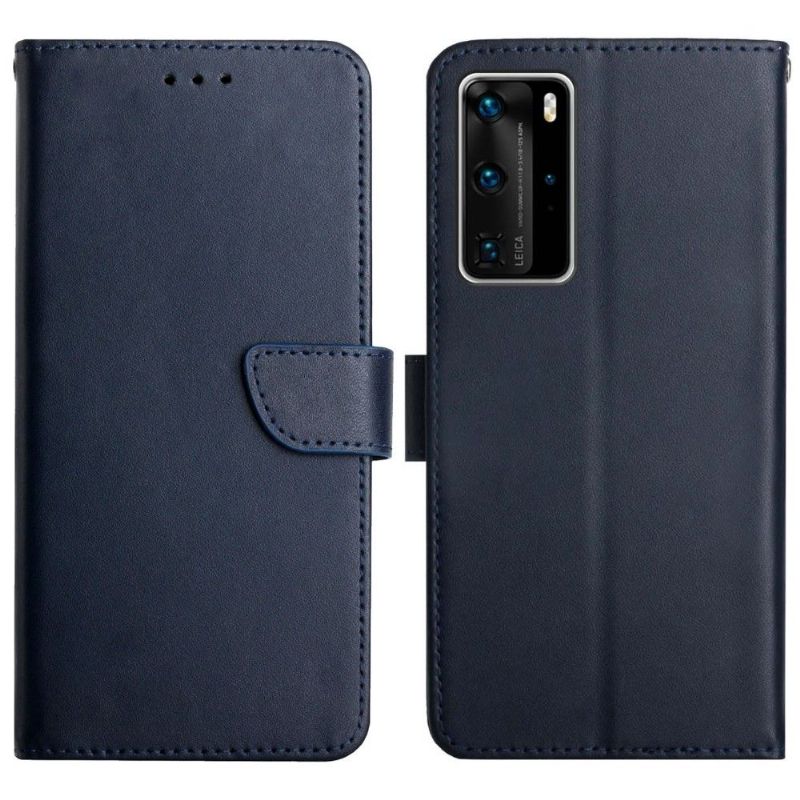 Flipové Pouzdro Na Huawei P40 Pro Kůže Hladká Na Dotek