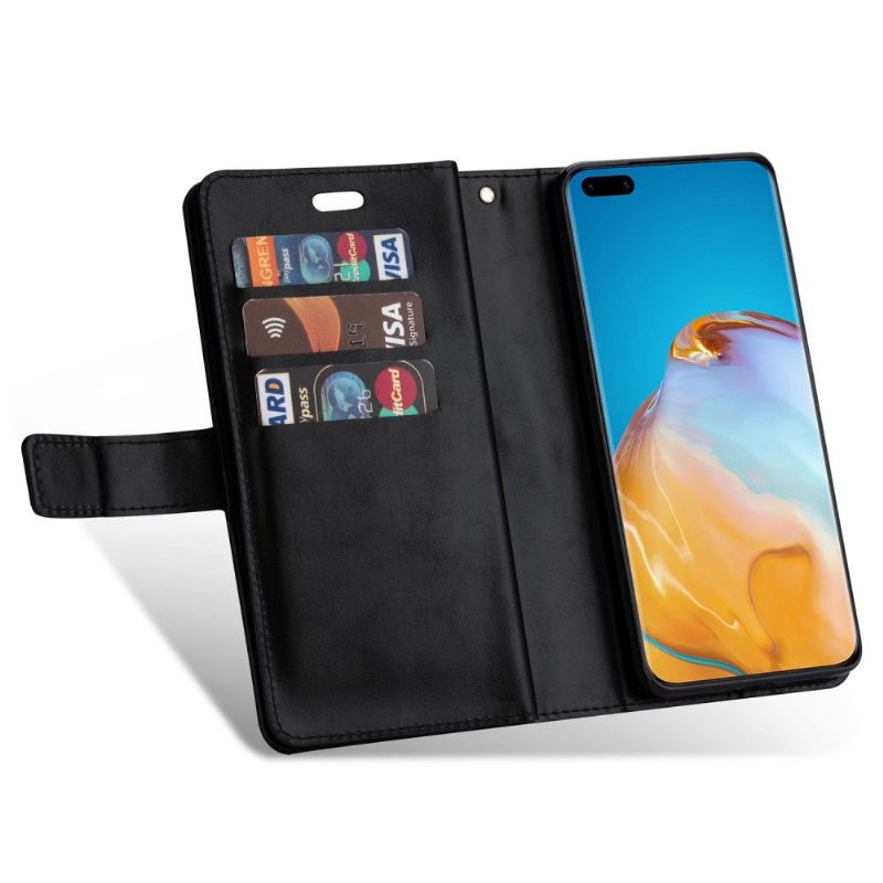 Flipové Pouzdro Na Huawei P40 Pro Peněženkové Pouzdro Na Lana Umělá Kůže