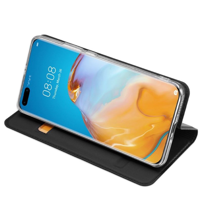 Flipové Pouzdro Na Huawei P40 Pro Saténový Povlak