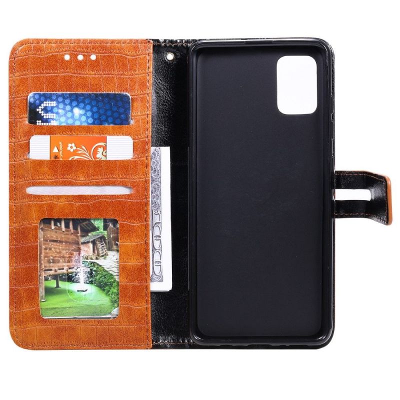 Flipové Pouzdro Na Huawei P40 Pro Styl Kůže S Efektem Croc
