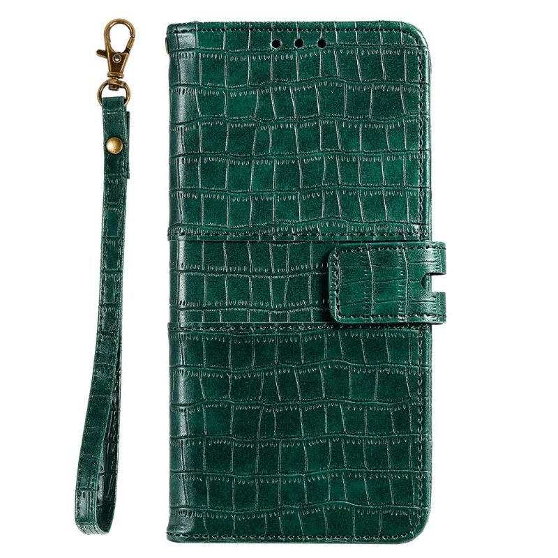 Flipové Pouzdro Na Huawei P40 Pro Styl Kůže S Efektem Croc