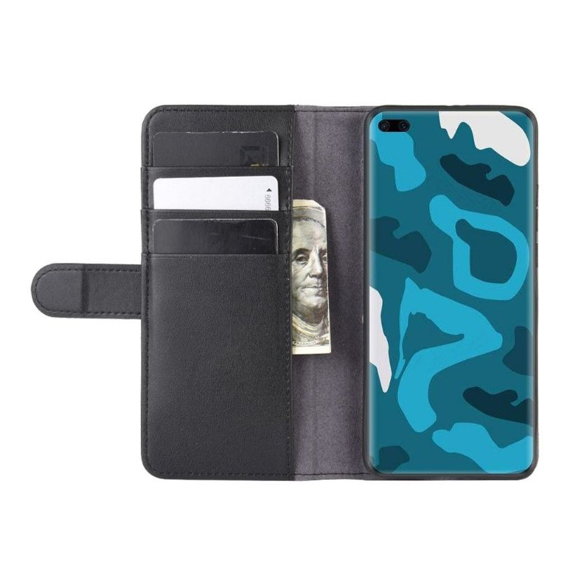 Kožené Pouzdro Folio Na Huawei P40 Pro Prémiový Kožený Držitel Karty