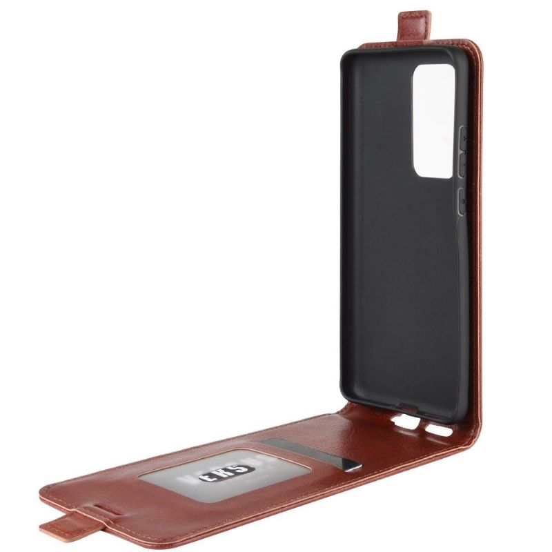 Kožené Pouzdro Na Huawei P40 Pro Flipové Pouzdro René Verticale