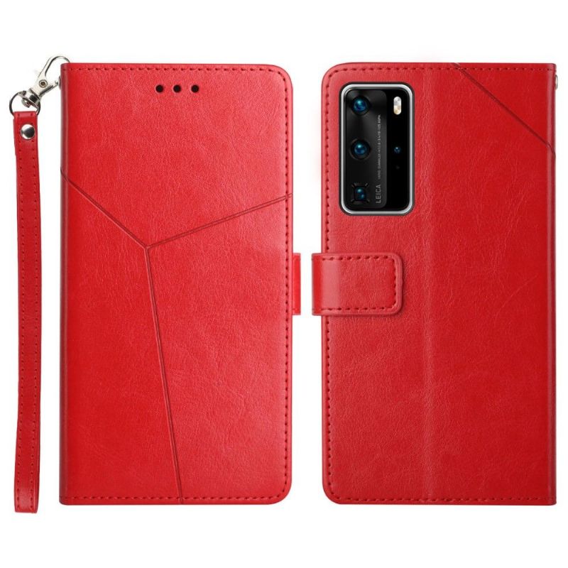 Kožené Pouzdro Na Huawei P40 Pro Kožený Efekt Čar Y