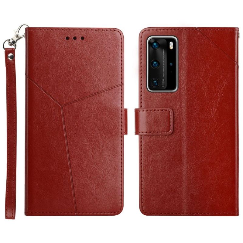 Kožené Pouzdro Na Huawei P40 Pro Kožený Efekt Čar Y