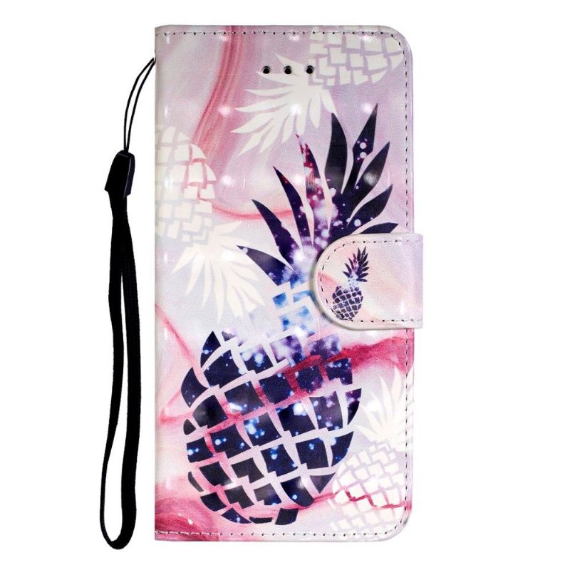 Kožené Pouzdro Na Huawei P40 Pro Mozaikový Ananas